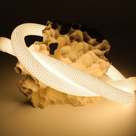360° Glow Braided Neon Rope Light (R22mm) 360° Series 14W / White/ Free cut
